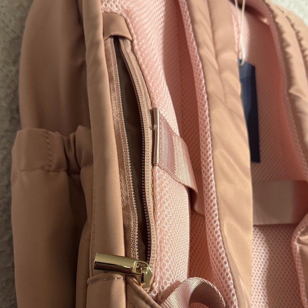 Light Flight Pink Backpack with Gold Accents - Picture 7 of 10